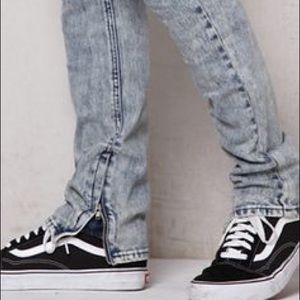 pacsun stacked skinny zipper